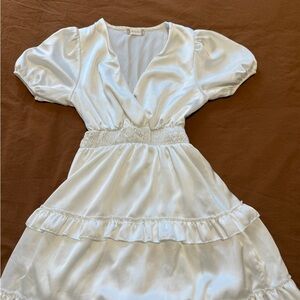 Alteredstate- Elegant White Satin Dress size Small